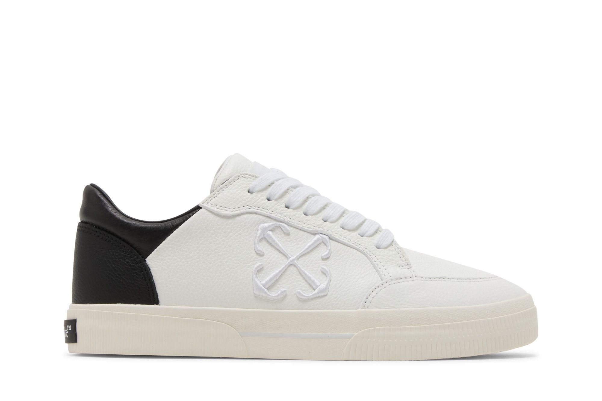 Off-White New Low Vulcanized 'White Black' OMIA293S24LEA0010110