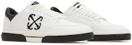 Cheap Off-White New Low Vulcanized 'White Black' OMIA293S24FAB0010110