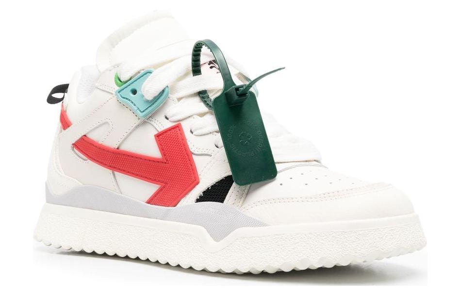 Off-White New Mid Sponge 'White Red' 圖 2
