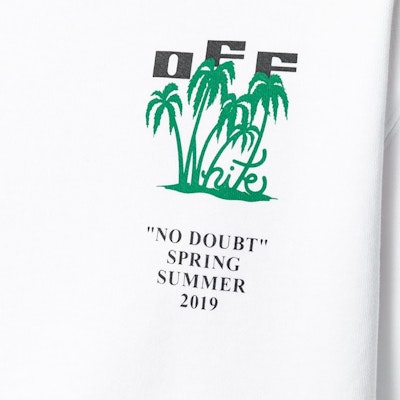 Off-White No Doubt Palm Tree Graphic Sweatshirt White/Multicolor Order Off-White No Doubt Palm Tree Graphic Sweatshirt White/Multicolor