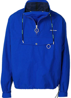 Off-White Nylon Drawstring Logo Pullover Jacket Men’s Blue OMEA166S19C010243010 Buy Off-White Nylon Drawstring Logo Pullover Jacket Men’s Blue OMEA166S19C010243010