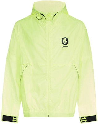 Off-White Nylon Hooded Windbreaker Jacket Fluo Yellow/Black Buy Off-White Nylon Hooded Windbreaker Jacket Fluo Yellow/Black