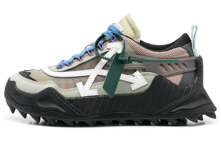 Buy Off-White ODSY-1000 '黑色鼠尾草绿'鞋 OMIA139S22FAB0015501