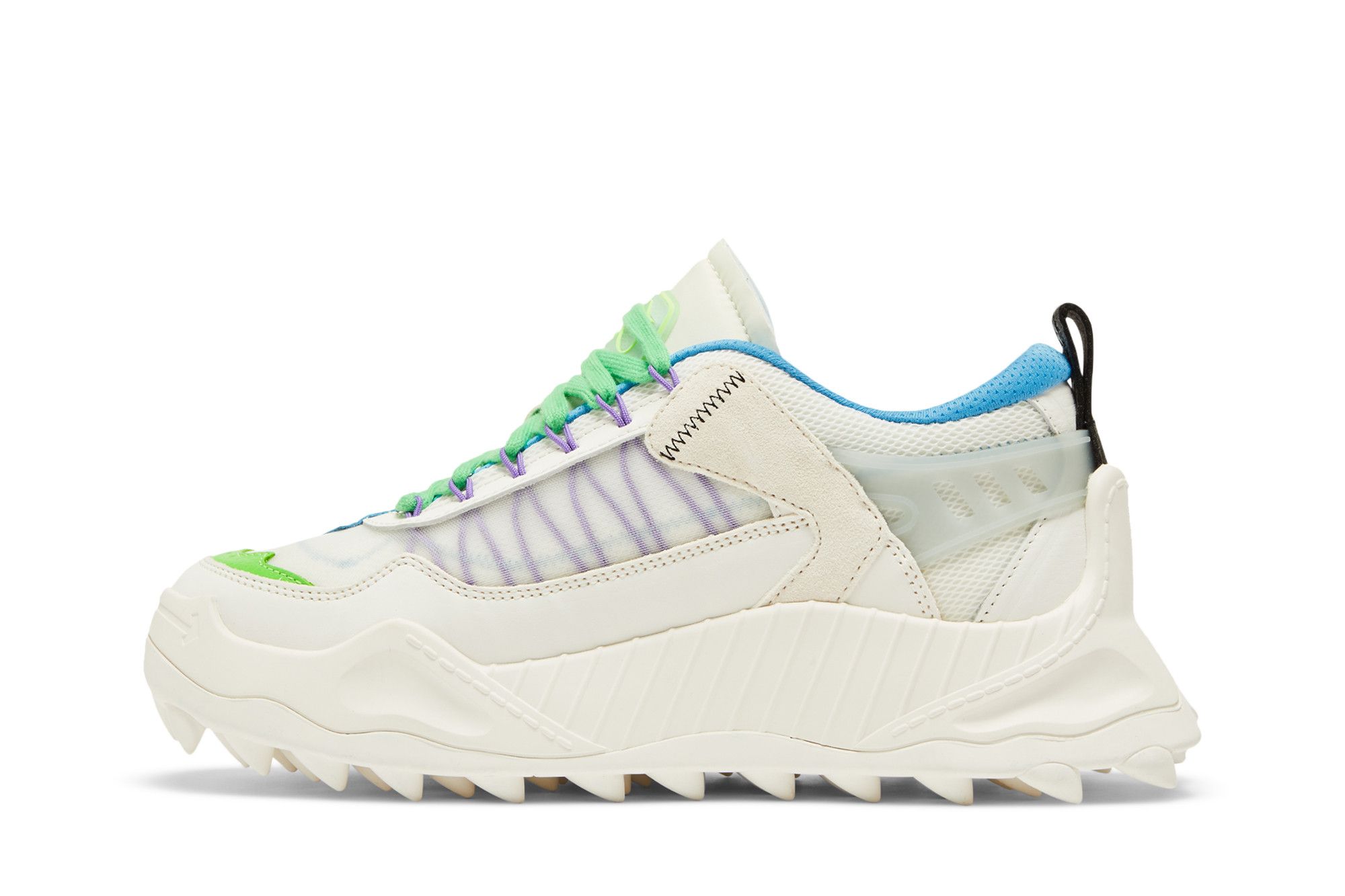 Lookbook OFF-WHITE 皮革 系帶 減震 低筒 運動休閒鞋 白色