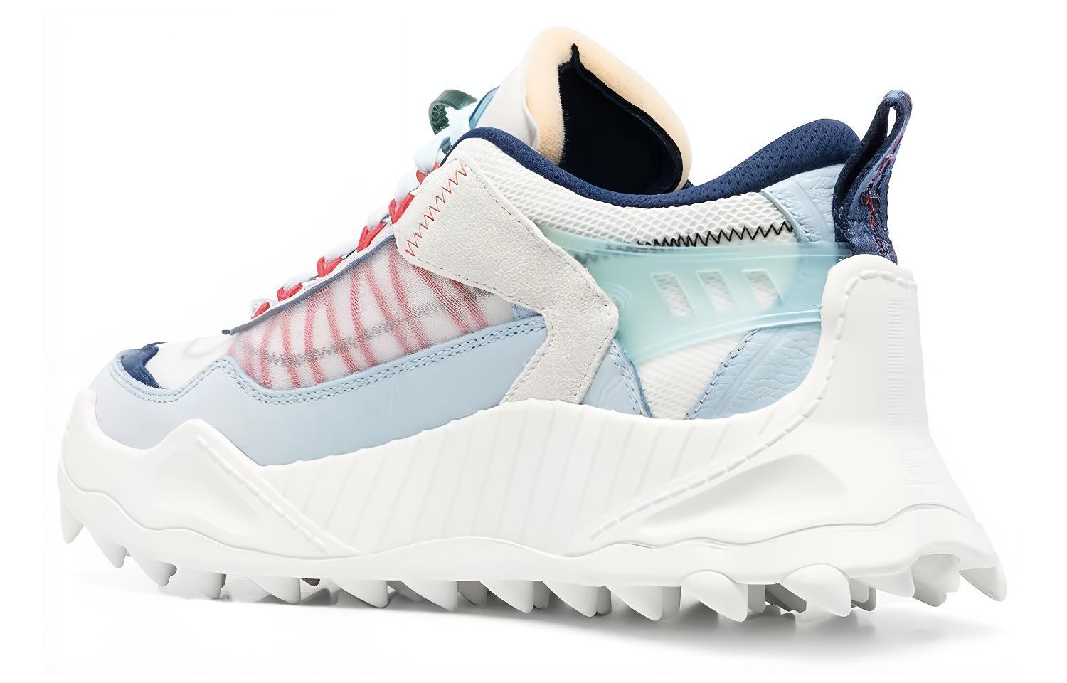 Lookbook OFF-WHITE織物減震耐磨 低筒 休閒生活鞋 男款 白藍