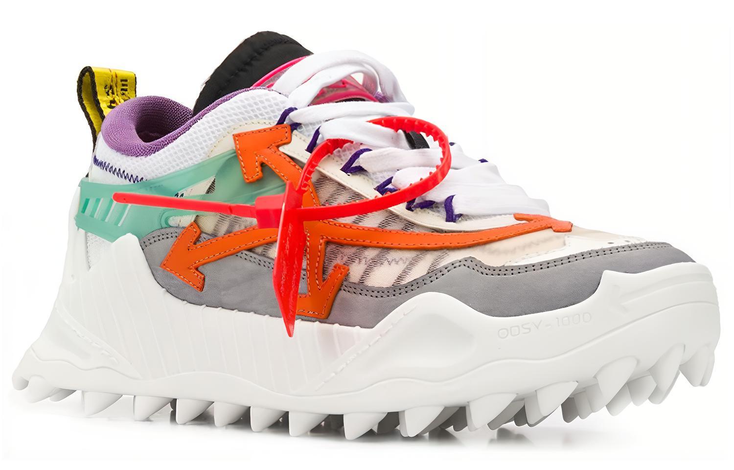 Order OFF-WHITE Odsy-1000 低筒復古拼接休閒運動鞋 白