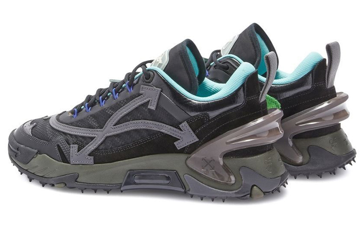 Shop Off-White ODSY-2000 '黑蓝色' 运动鞋 OMIA190S22FAB0011010