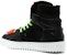 Off-White Off-Court 3.0 Tinggi 'Hitam Jingga' OMIA065C99LEA003-1020