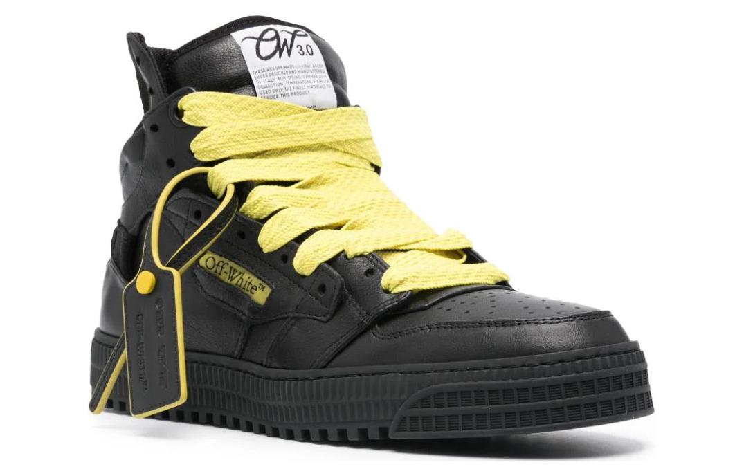 Order 오프화이트 오프코트 3.0 하이 '블랙옐로우' OMIA065S24LEA004-1019