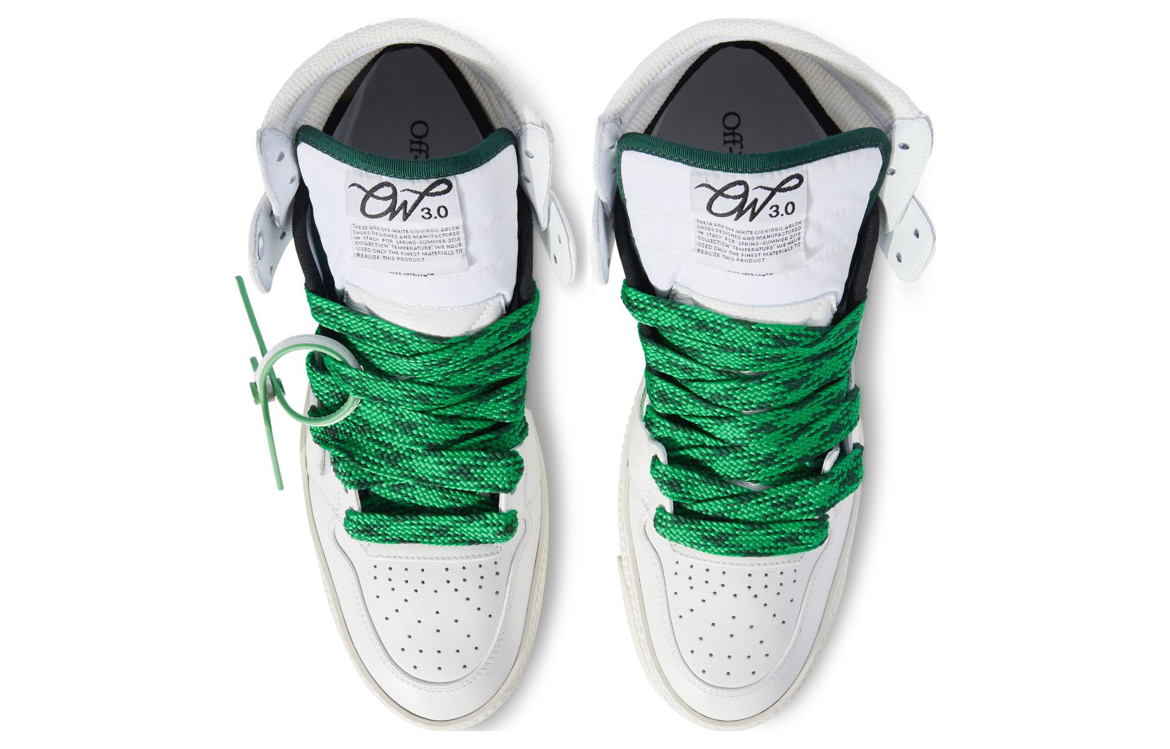 Shop Off-White Off-Court 3.0 高帮'白亮绿' OMIA065S24LEA005-0155