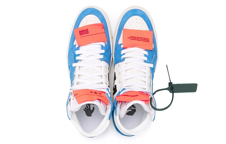 Shop Off-White Off-Court 3.0 高帮 "白色浅蓝" OMIA065S22LEA0040140
