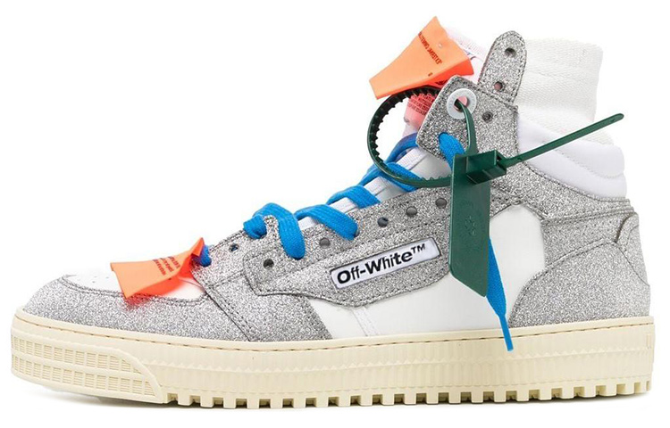 Off-White Off-Court 3.0 High 'White Silver Glitter' OMIA065F22LEA004-0172