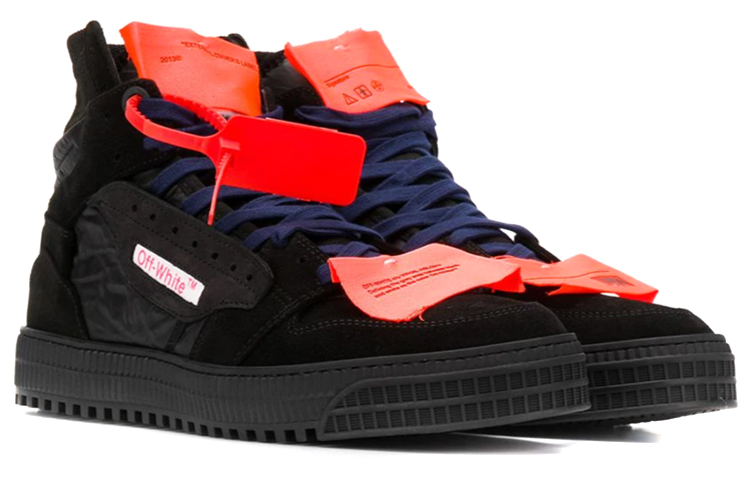 Off-White Off-Court High 'Black Orange' 圖 3