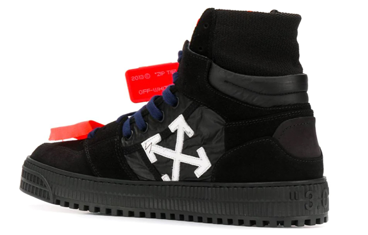Off-White Off-Court High 'Black Orange' 圖 4