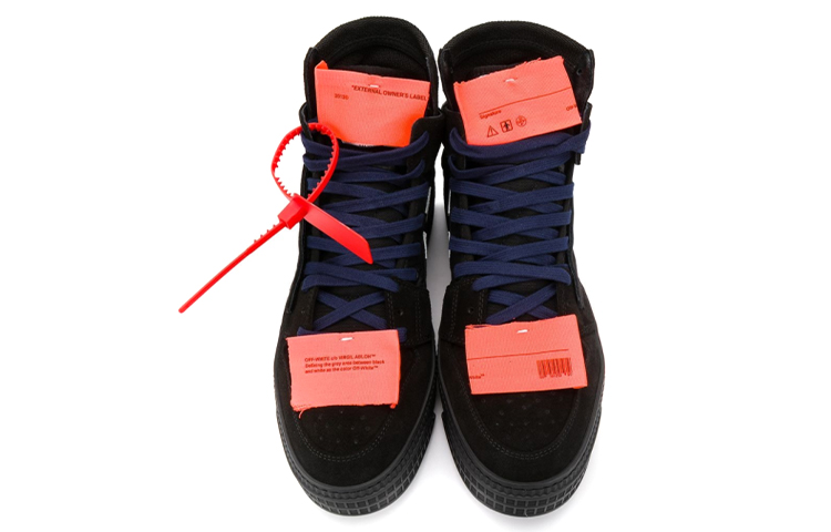 Off-White Off-Court High 'Black Orange' 圖 5