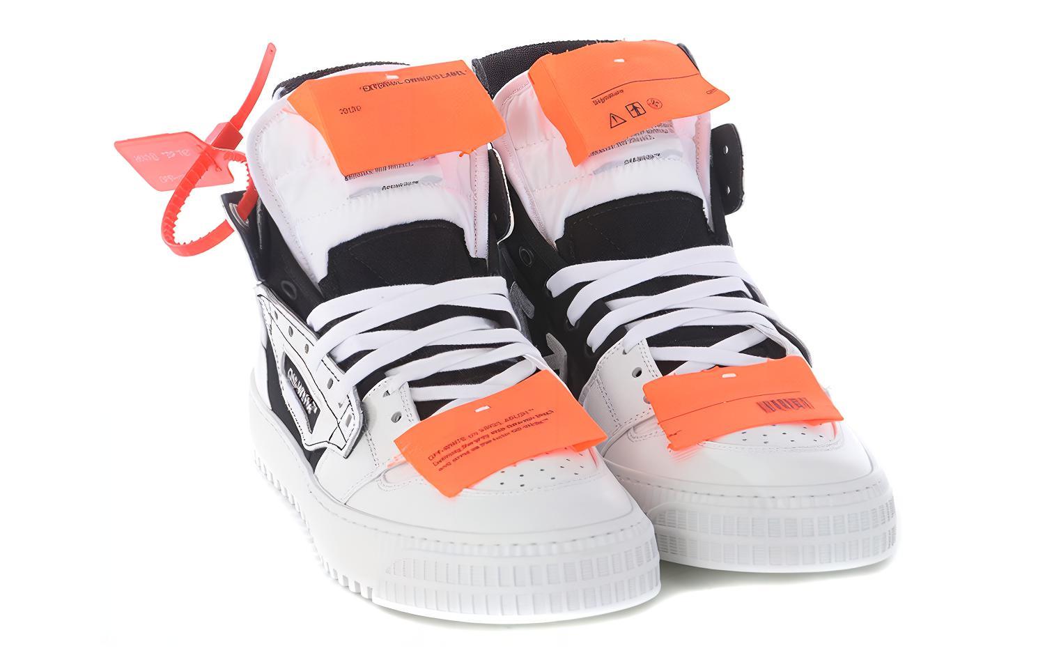 Off-White Off-Court High 'White Black' 圖 3
