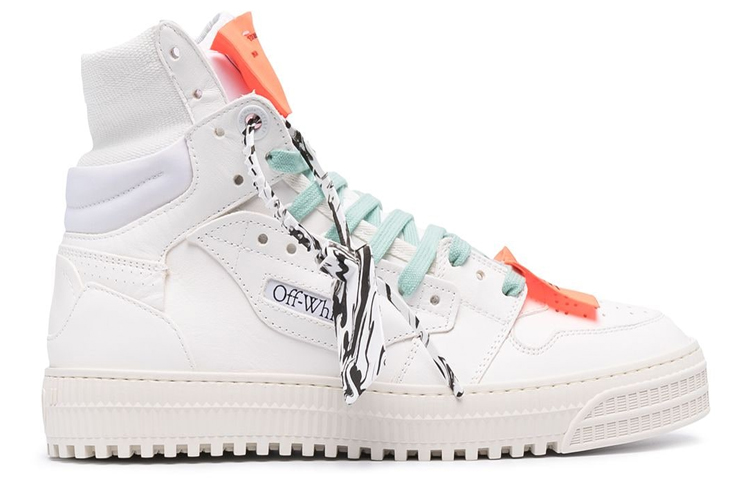 Order Off-White Off-Court High 'Putih Violet' Sneakers OMIA065R21LEA0020135