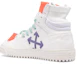 Shop Off-White Off-Court High 'Putih Violet' Sneakers OMIA065R21LEA0020135