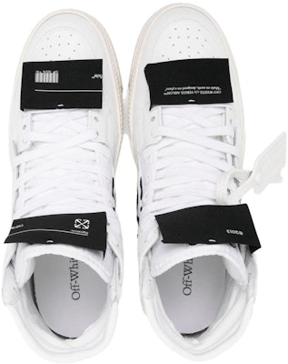 OFF-WHITE 小牛皮 舒適簡約 高幫 板鞋 男款 白色 Shop OFF-WHITE 小牛皮 舒適簡約 高幫 板鞋 男款 白色