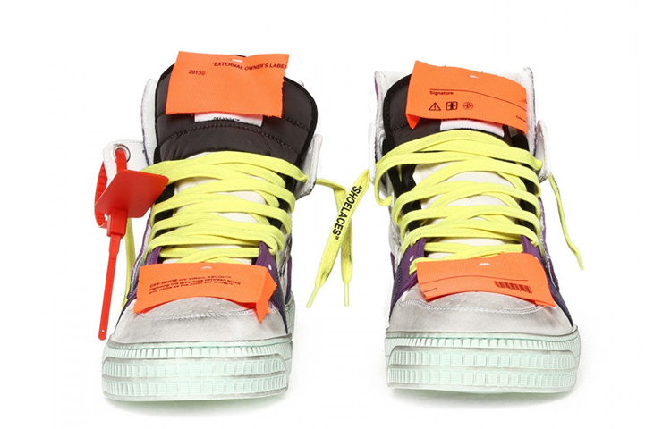 Shop Off-White Off Court White Purple FW19 OMIA065F198000390128