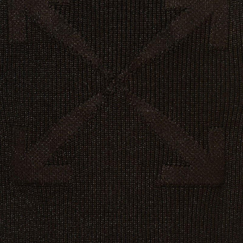 Off-White OFF Logo Print Military Sweater Black/Black 圖 2