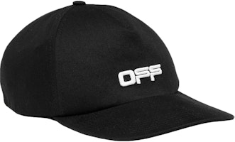 Off-White Off Print Baseball Hat Black/White Off-White Off Print Baseball Hat Black/White