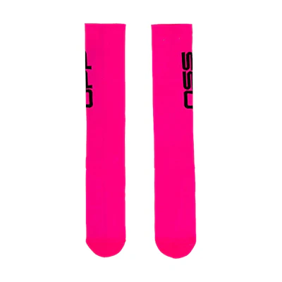 Off-White Off Side Print Socks Fuchsia/Black