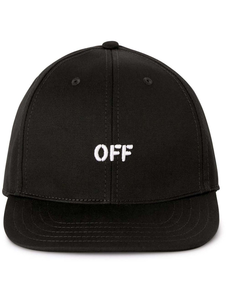Off-White Off Stamp Drill Baseball Cap Black/White