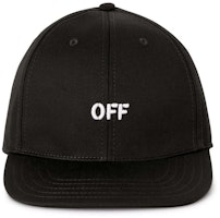 Off-White Off Stamp Drill Baseball Cap Black/White