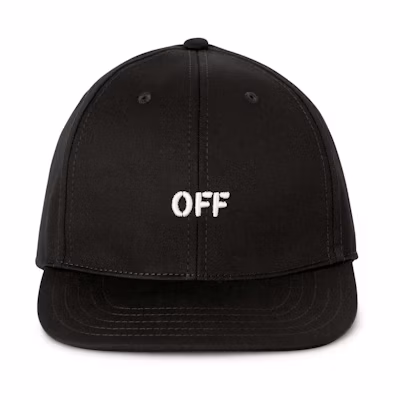 Off-White Off Stamp Drill Baseball Cap Black/White