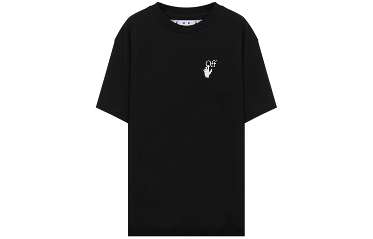 OFF-WHITE Oil Painting Arrow Graphic Unisex Tee Black OMAA038F20FAB0021001 圖 2