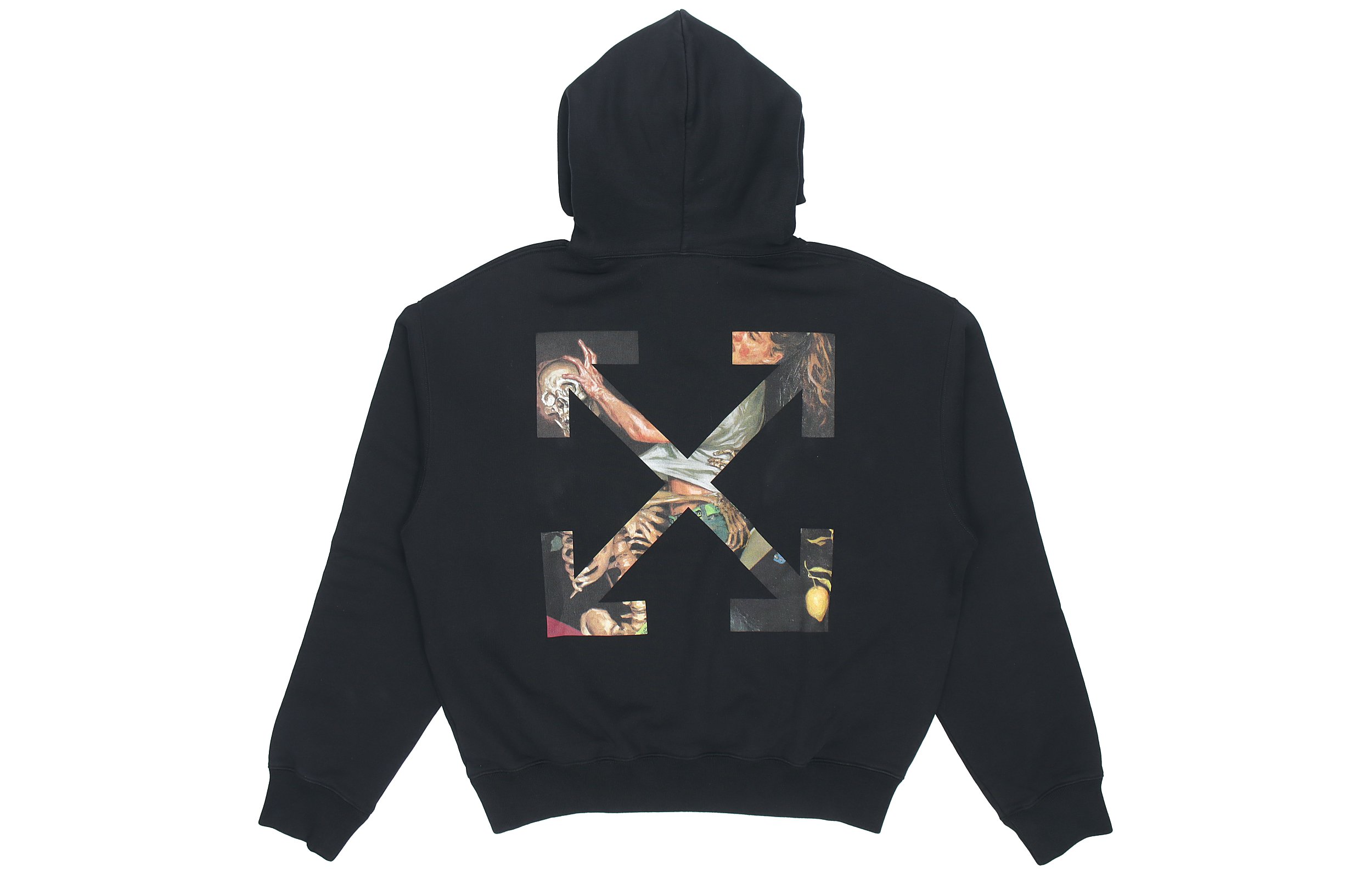 Order OFF-WHITE 油畫箭頭連帽上衣 FW20 黑色 OMBB037F20FLE0021001