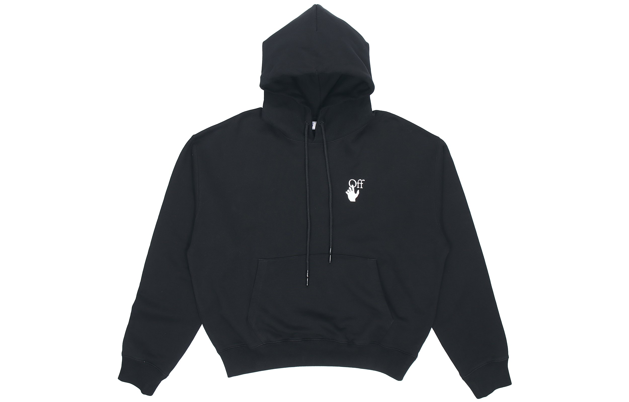 Lookbook OFF-WHITE 油畫箭頭連帽上衣 FW20 黑色 OMBB037F20FLE0021001