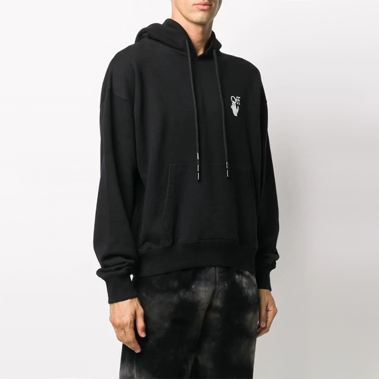 Purchase OFF-WHITE 油畫箭頭連帽上衣 FW20 黑色 OMBB037F20FLE0021001
