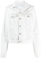 Off-White Open Back Denim Jacket Light Blue Off-White Open Back Denim Jacket Light Blue