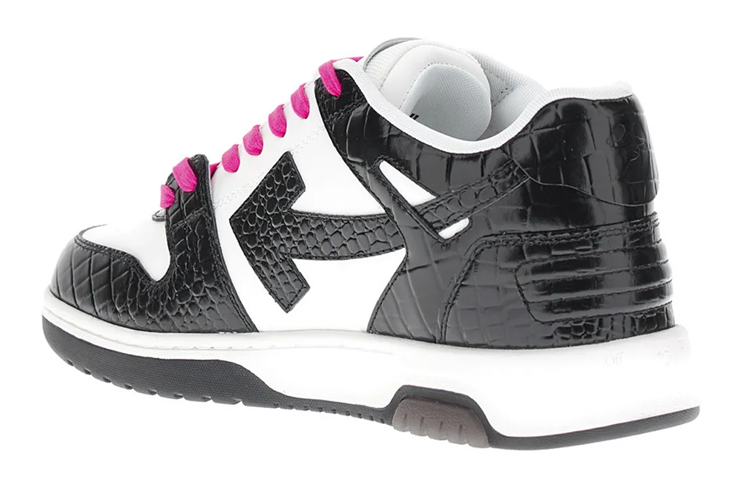 Shop Off-White Out of Office 2023 'Croc - Black White' OMIA189S23LEA006-0110
