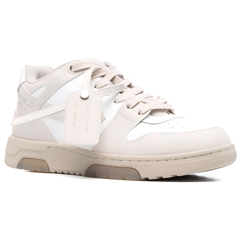 Order Sneakers Rendah Off-White Out Of Office 'Beige White' OMIA189C99LEA0016101