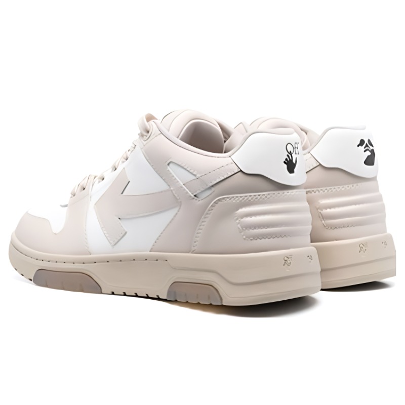 Shop Sneakers Rendah Off-White Out Of Office 'Beige White' OMIA189C99LEA0016101
