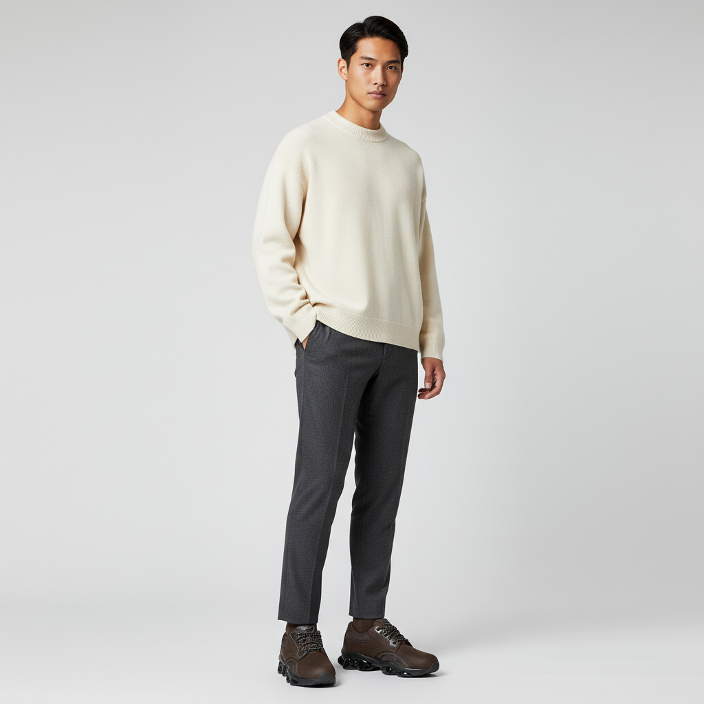 Lookbook Off-White Out of Office 'Hitam Putih' OMIA189C99LEA007-0110