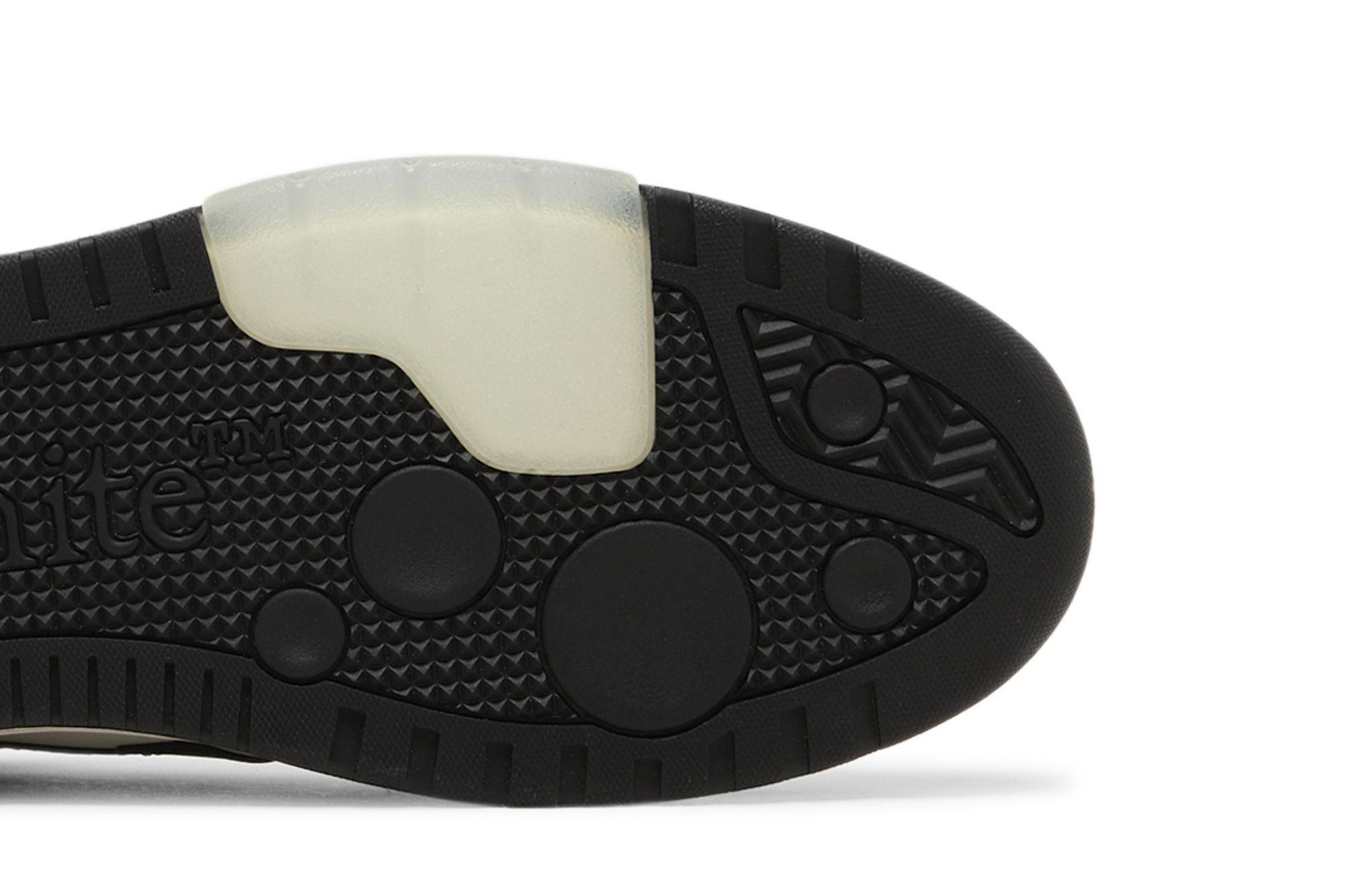 Sizing Off-White Out of Office 'Hitam Putih' OMIA189C99LEA007-0110