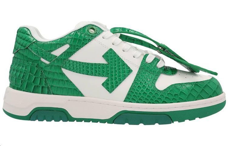 Order Off-White Out of Office 'Croco - Hijau' OMIA189F22LEA004-0155