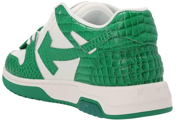 Off-White Out of Office 'Croco - Green' OMIA189F22LEA004-0155 Shop Off-White Out of Office 'Croco - Green' OMIA189F22LEA004-0155