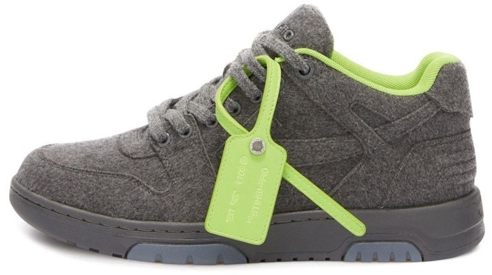 Off-White Out of Office 'Gris Oscuro Verde Fluorescente' OMIA189F22FAB0010707 Buy Off-White Out of Office 'Gris Oscuro Verde Fluorescente' OMIA189F22FAB0010707