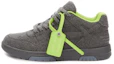 Buy Off-White Out of Office 'Gris Oscuro Verde Fluorescente' OMIA189F22FAB0010707