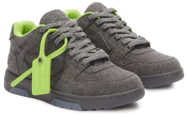 Off-White Out of Office 'Gris Oscuro Verde Fluorescente' OMIA189F22FAB0010707 Order Off-White Out of Office 'Gris Oscuro Verde Fluorescente' OMIA189F22FAB0010707