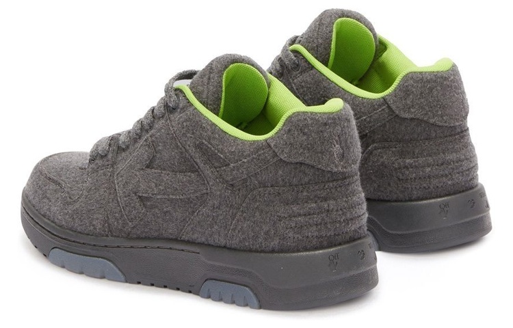 Lookbook Off-White Out of Office 'Gris Oscuro Verde Fluorescente' OMIA189F22FAB0010707