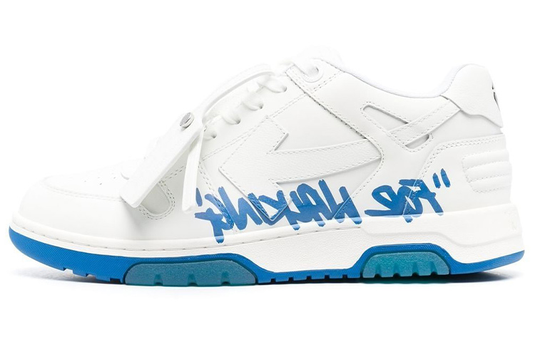 Off-White Out of Office 'For Walking - White Blue' OMIA189C99LEA0050142