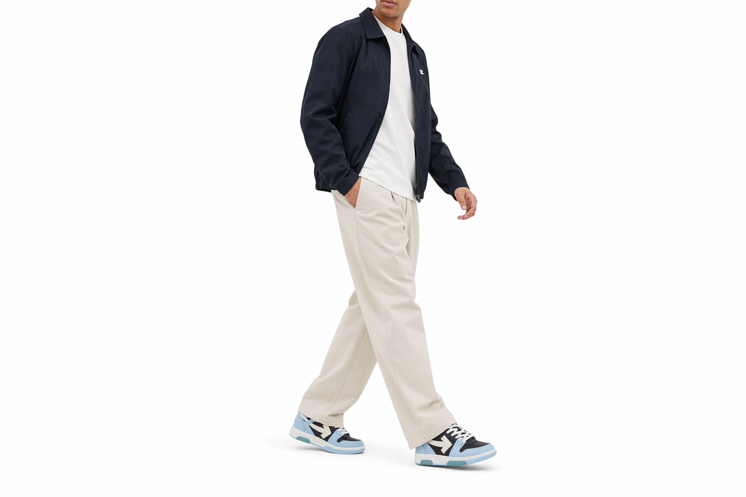Order Off-White Out of Office ''Hellblau Schwarz'' OMIA189F22LEA001-4004