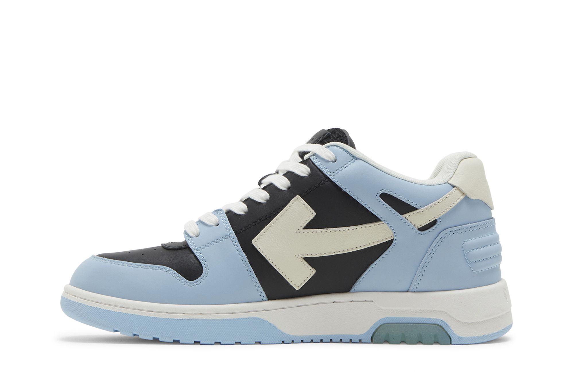 Shop Off-White Out of Office ''Hellblau Schwarz'' OMIA189F22LEA001-4004