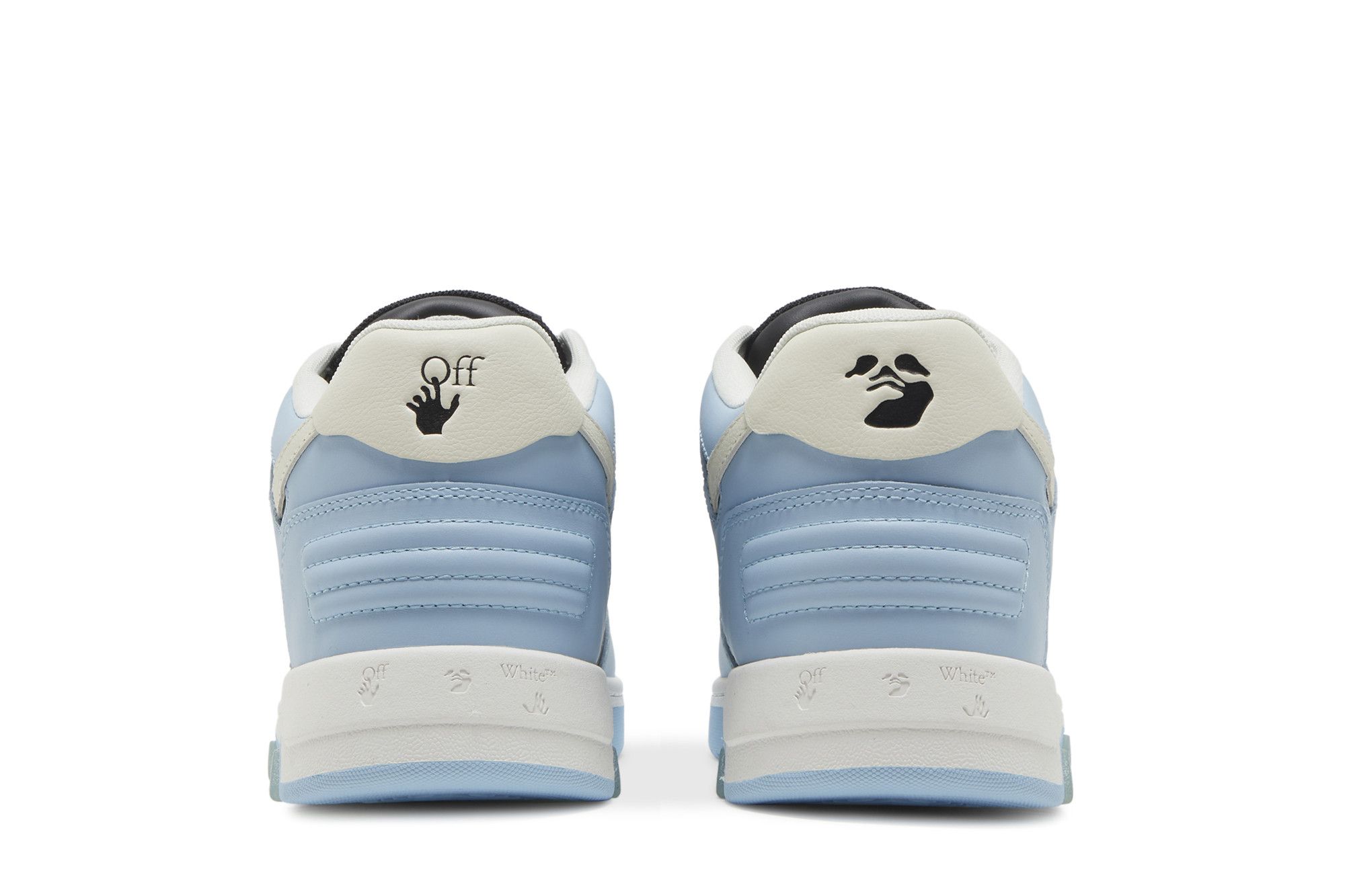 Sizing Off-White Out of Office ''Hellblau Schwarz'' OMIA189F22LEA001-4004